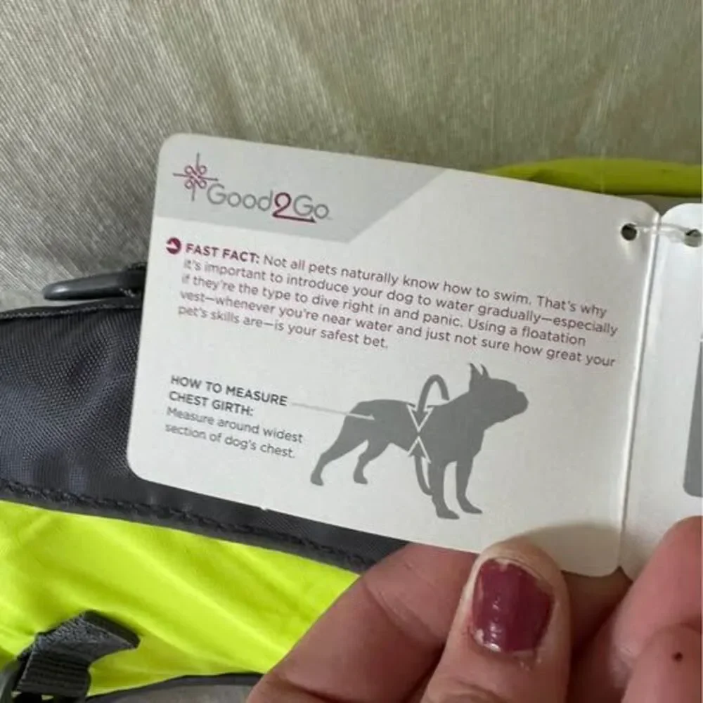 Good2Go Dog Life Jacket / Flotation Vest – S – Brand New with Tags